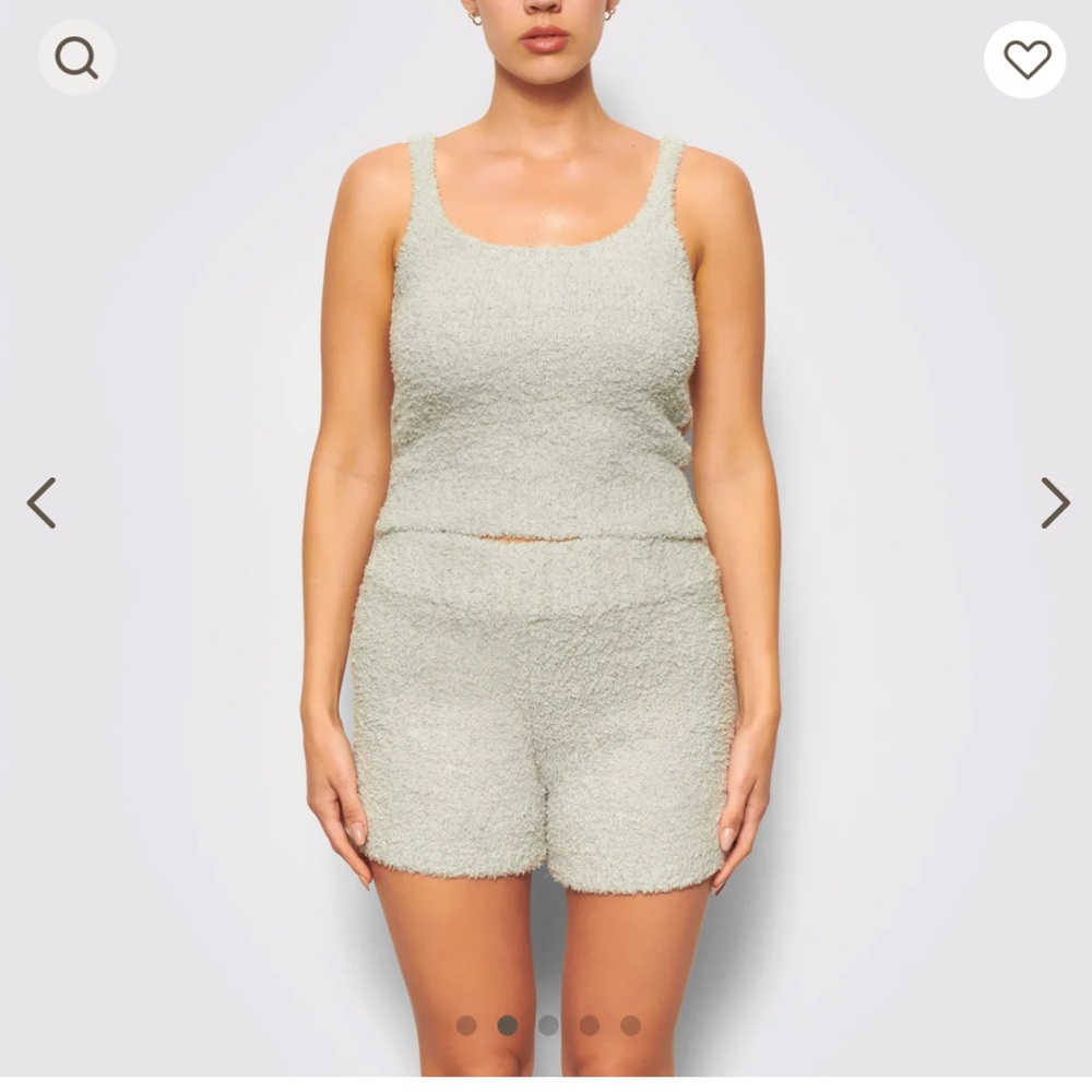 SKIMS COZY TANK AQUA S/M